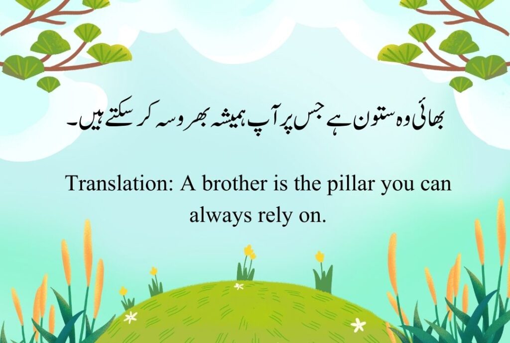 Brother Quotes in Urdu