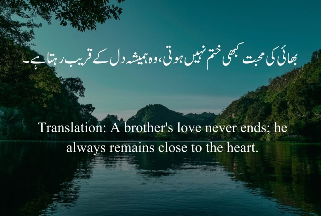 Brother Quotes in Urdu