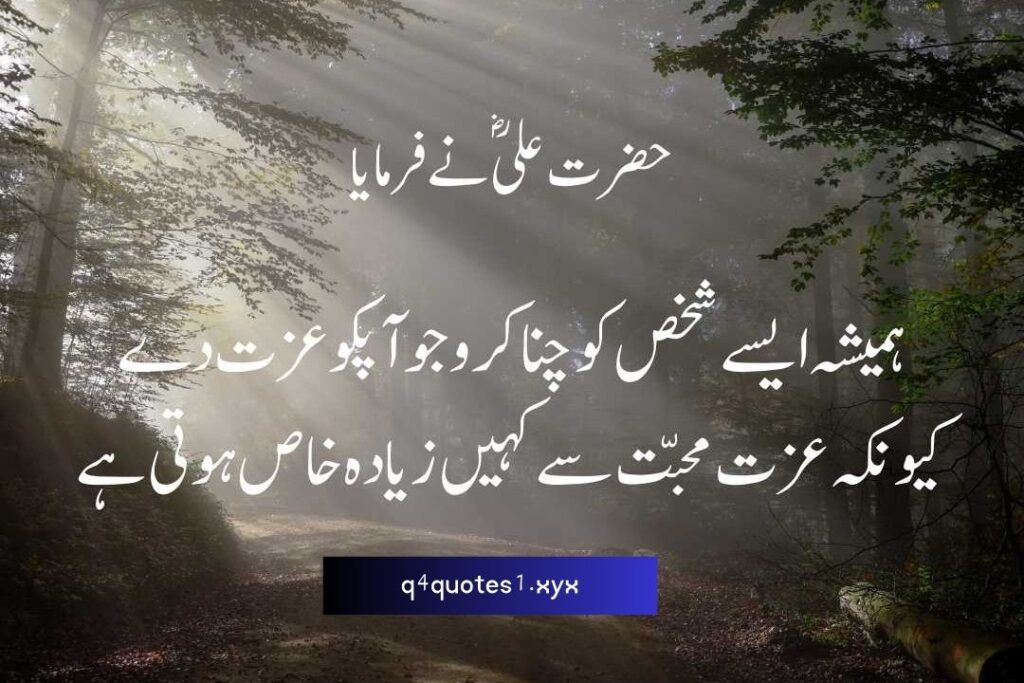 Mola Ali Quotes in Urdu