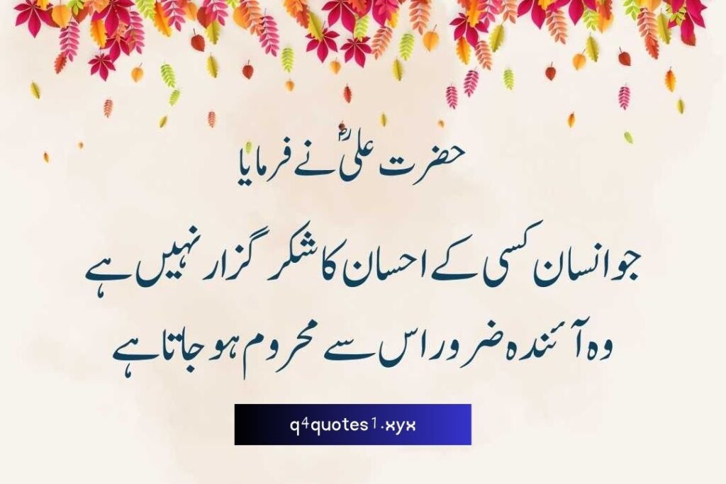 Mola Ali Quotes in Urdu