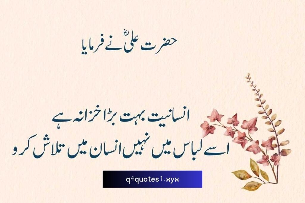 Mola Ali Quotes in Urdu